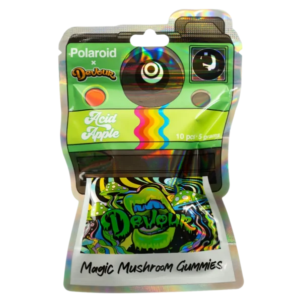 Polaroid x Devour 5g Magic Mushroom Gummies – Acid Apple