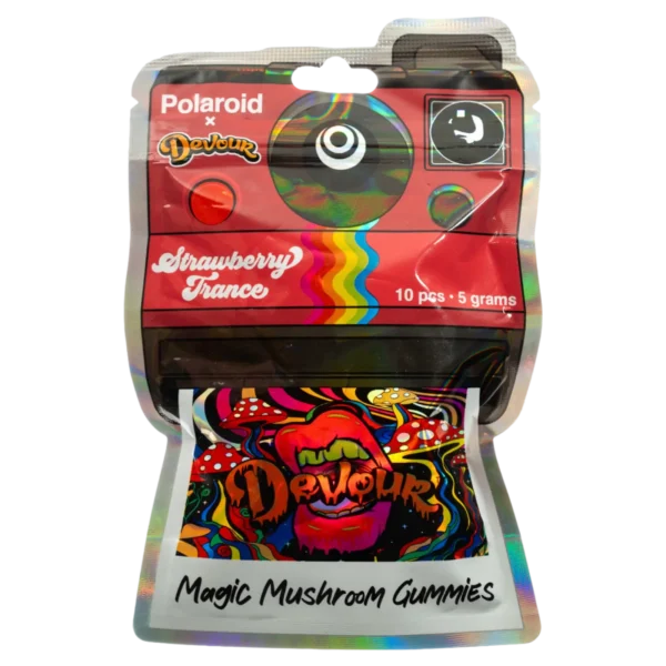 Polaroid x Devour 5g Magic Mushroom Gummies – Strawberry France